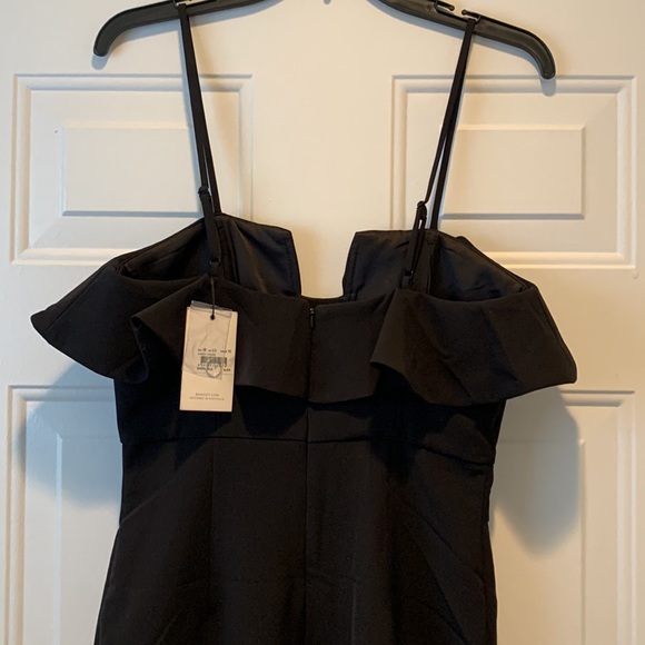 Bardot black ruffle top Karen dress NWT 6/S - Picture 6 of 9